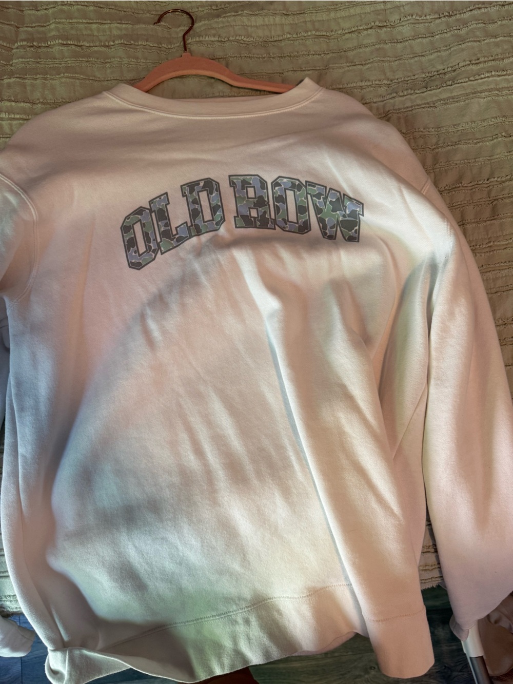 White 'OLD ROW' Crewneck Sweatshirt